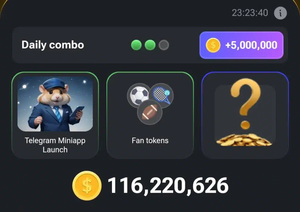 Hamster Kombat Daily Combo 18 August