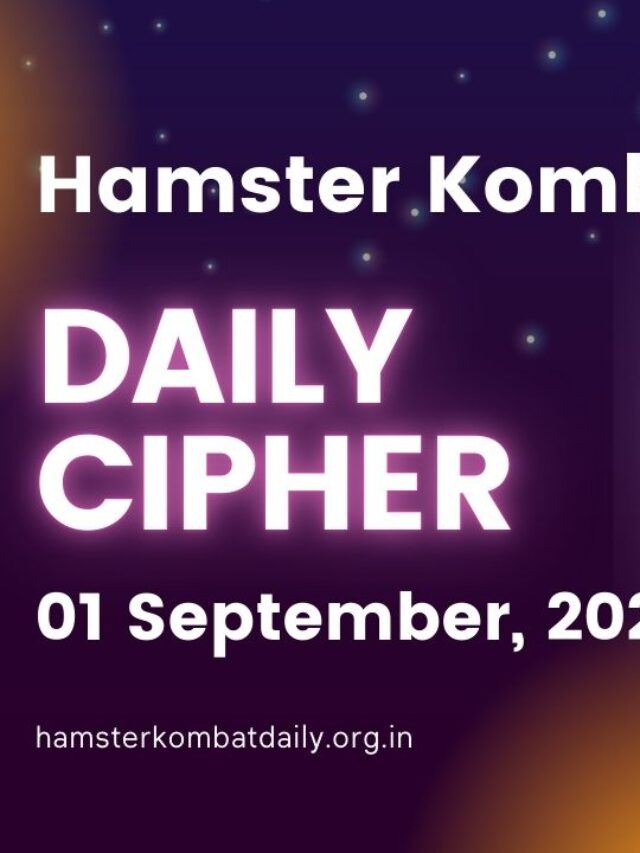 Hamster Kombat Daily Cipher 1 September